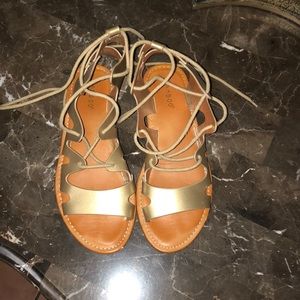 Bamboo Gold Sandals